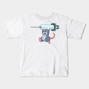 Mouse as Nurse with Syringe Kids T-Shirt